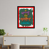 Set Yourself Tackle Your Biggest Challenges Premium Motivational Quotes Photo Frame